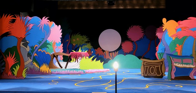 Seussical stage set